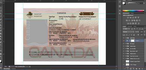 دانلود لایه باز پاسپورت قدیمی کانادا
